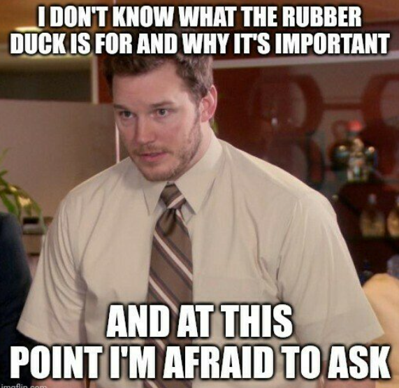 BlueHexSoftware's tweet image. Ever heard of rubber duck debugging, you&apos;re not alone 🤔

en.wikipedia.org/wiki/Rubber_du…

#bhs #bluehexsoftware #developers #webdeveloper #webdevelopment #webdevelopmentcompany  #frontenddevelopers #backenddeveloper #bhs #bluehexsoftware #techindustry #tech #technology #rubberduck