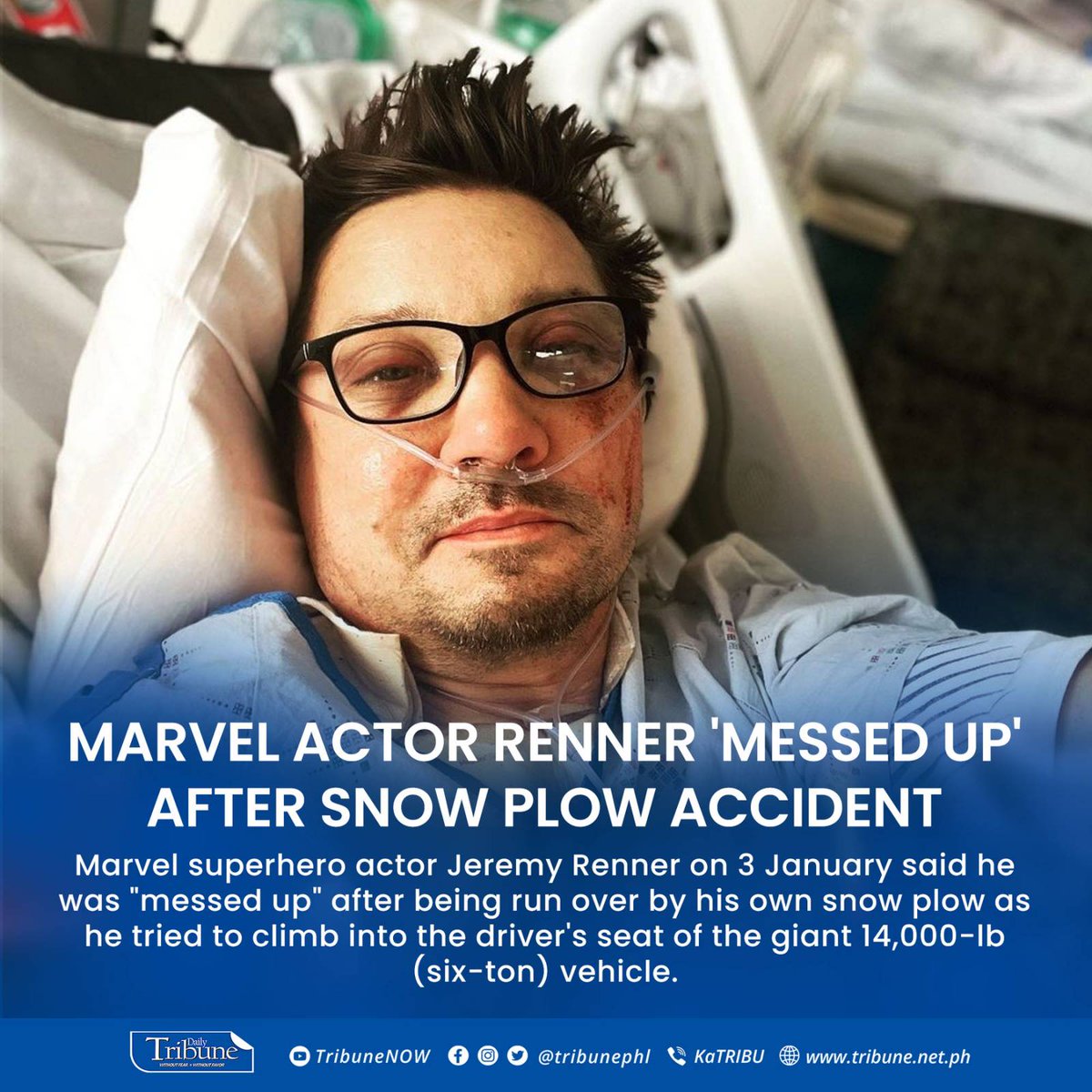 Concept News Central on Twitter "Renner suffered severe injuries