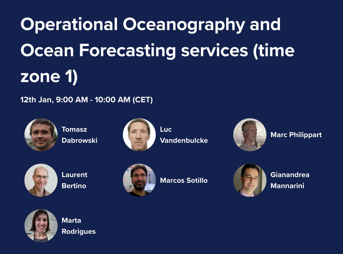 kick-off meeting of the #OceanPrediction DCC is approaching! 

Find GUTTA-VISIR in the Downstream Hall, and me in the “Operational Oceanography and Ocean Forecasting services” session on January 12th, at 9:00-10:00 CET.

👉 Registration page: lnkd.in/dTYTvgBz