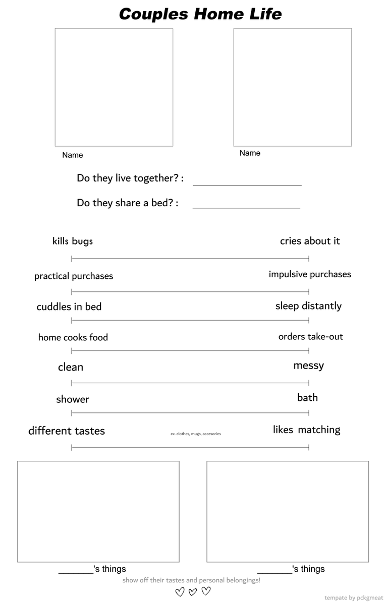 pckgmeat's tweet photo. mundane couples home life template https://t.co/YxPZD2x1w0