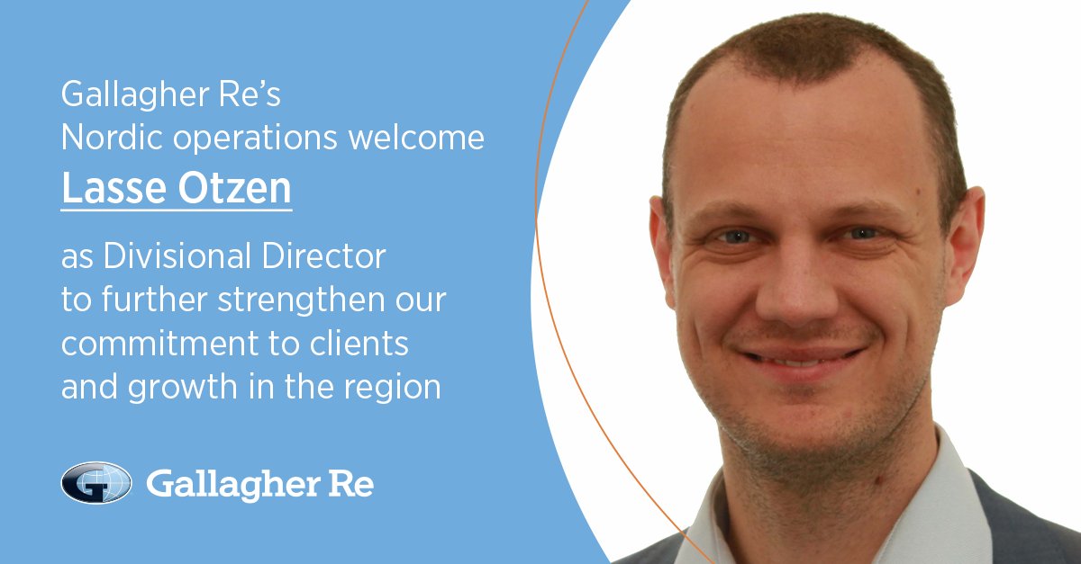 Fantastic to welcome Lasse Otzen to our #Copenhagen operation this week as Divisional Director to further strengthen our local client servicing in the Danish and wider #Nordic market, and ongoing commitment to clients and growth in the region. 

Welcome to Gallagher Re Lasse!
