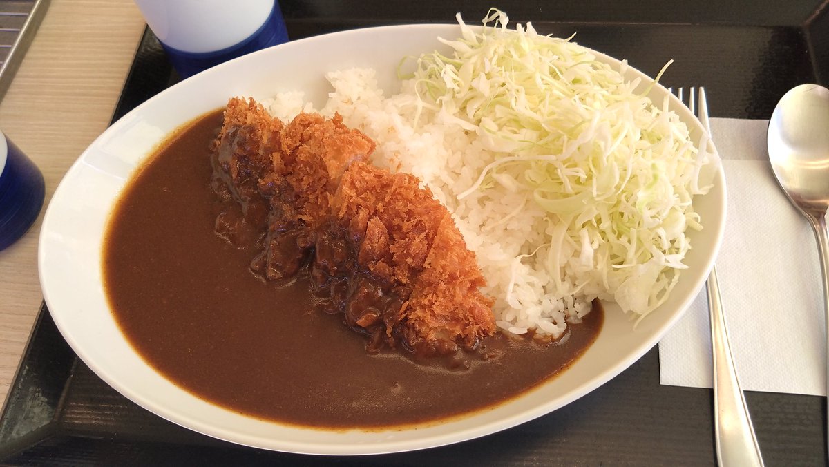 koreishabun's tweet photo. 今年初めてのカツカレーはかつやのでした。
辛いの弱いのですが、なんとかなりました。 https://t.co/3MbrzGXc5p