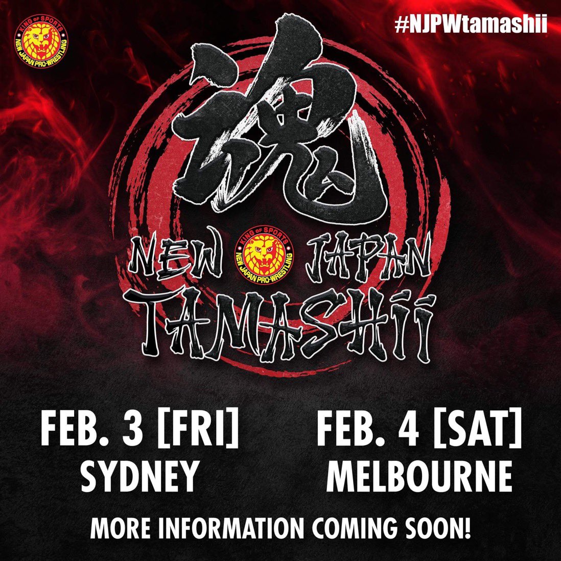 PWAaustralia's tweet image. Just announced at #WRESTLEKINGDOM17 New Japan Tamashii will return to Australia THIS FEBRUARY!  #NJTamashii