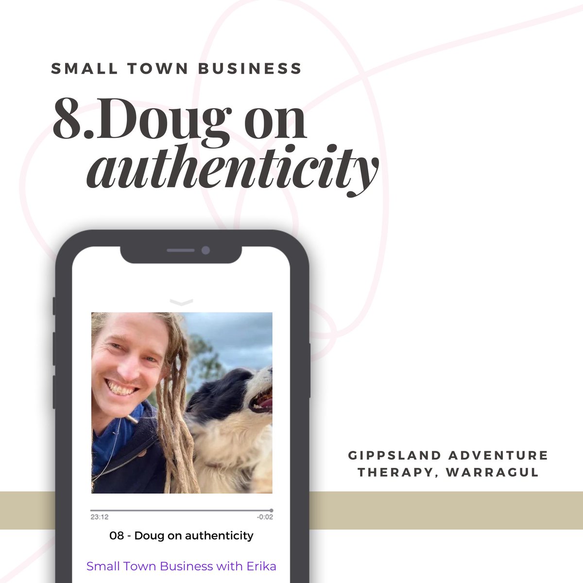 Doug from Gippsland Adventure Therapy giving us insight into what makes his business authentic and unique. Listen 👉 smalltownbusinesspodcast.au/episodes
#podcast #marketingtips #smallbusinessowner