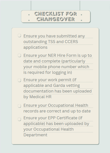 We want to wish all those that will be rotating to another clinical site next week the best of luck. Here are some things to be mindful of, regarding your National Employment Record (NER) Account: