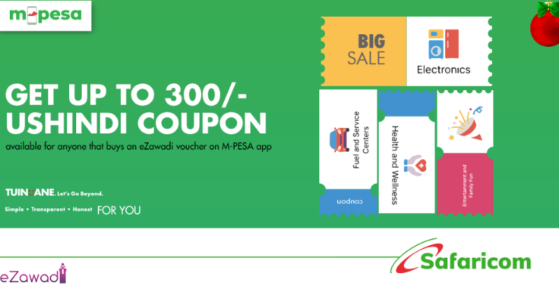 SafaricomPLC's tweet photo. What a great time to appreciate those we love! Send an e-voucher to a loved one from eZawadi on M-PESA app and REDEEM an USHINDI coupon of upto 300/- redeemable at Naivas. You can customize the gift voucher to your liking. #TheFutureOfMoney #DoMoreWithMpesa