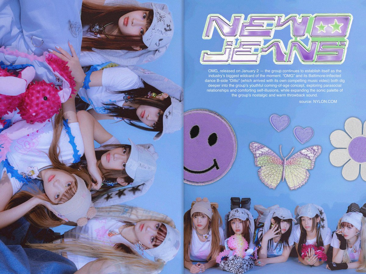 BISCOTALES's tweet image. newjeans omg magazine👖📰🐇