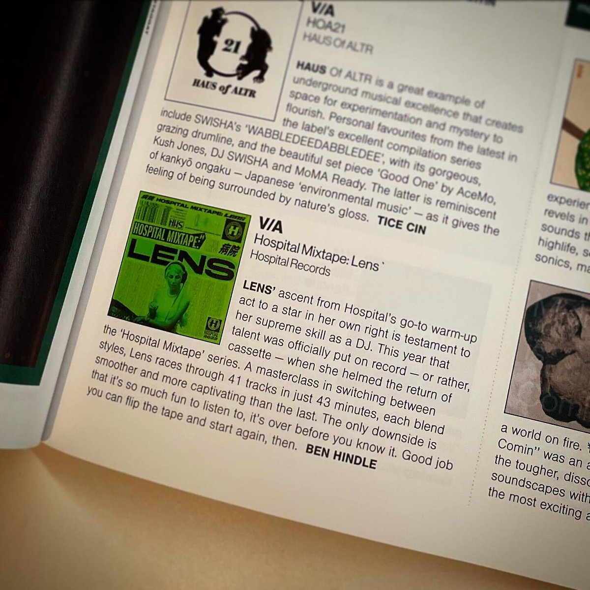 Big love to @djmagofficial for including both <a href="/bopxsubwave/">Bop x Subwave</a>'s debut album ‘Renaissance’ and <a href="/Lens_dnb/">LENS</a>'s ‘Hospital Mixtape’ in their December issue 💚