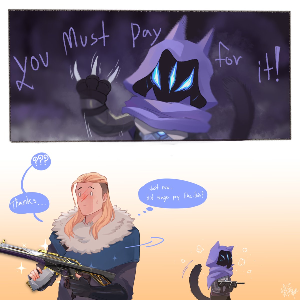 pay for my skin😾
#VALORANT  #VALORANTfanart  #ValorantArt  #omen #sova