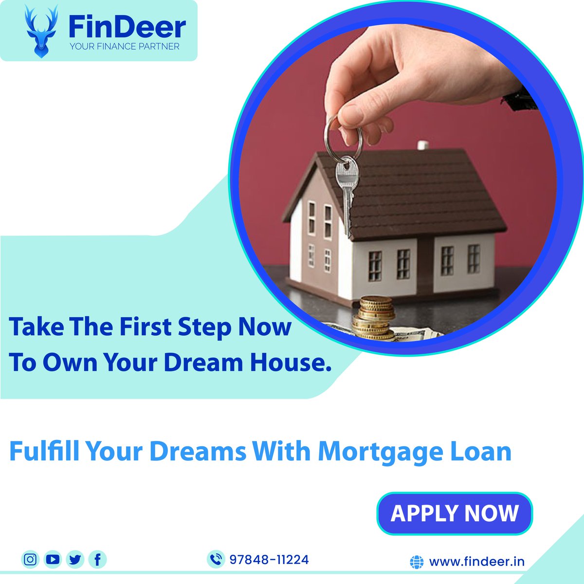 Findeer01's tweet photo. Findeer offers mortgage loan services at attractive interest rates.

Feel free to call:9784811224 Click here:-www.findeer.in
#findeer #mortgageloan #finance #loan #Creditcard #personalloan #homeloan #fintech #money #credit #financialfreedom #business https://t.co/rakluvh7Al