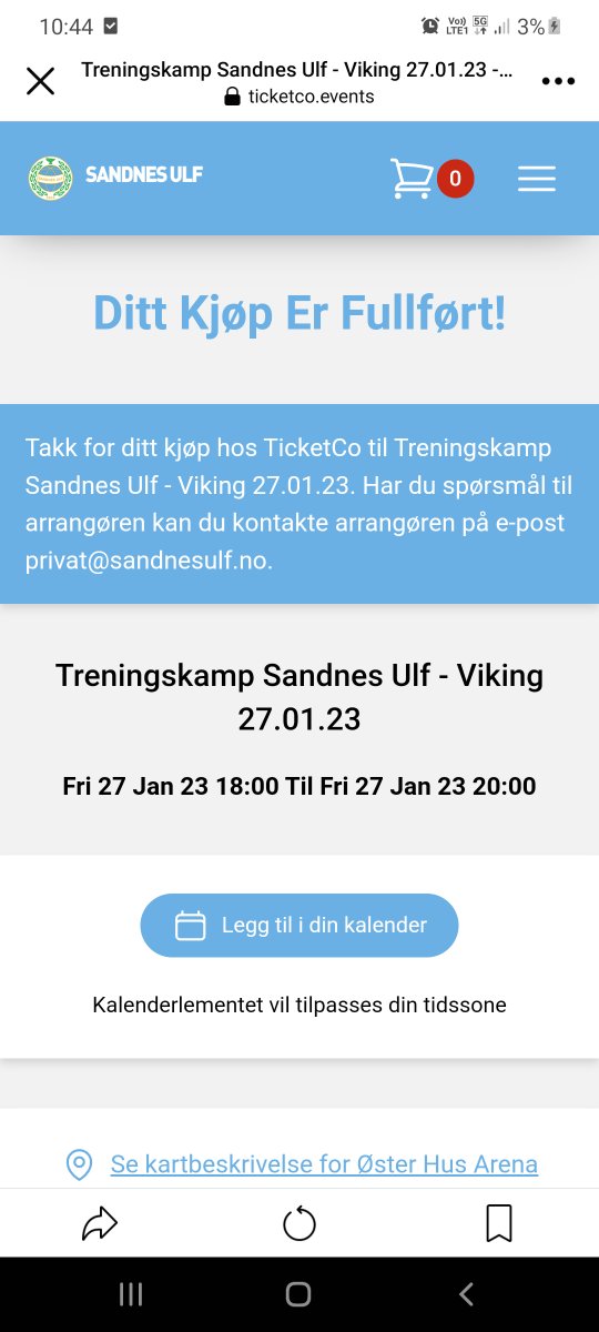 Har kjent på billettangst siden eg sto opp i dag, klarte jammen meg å kapra ein i tide! Ses 27.januar💙
#UlfAway