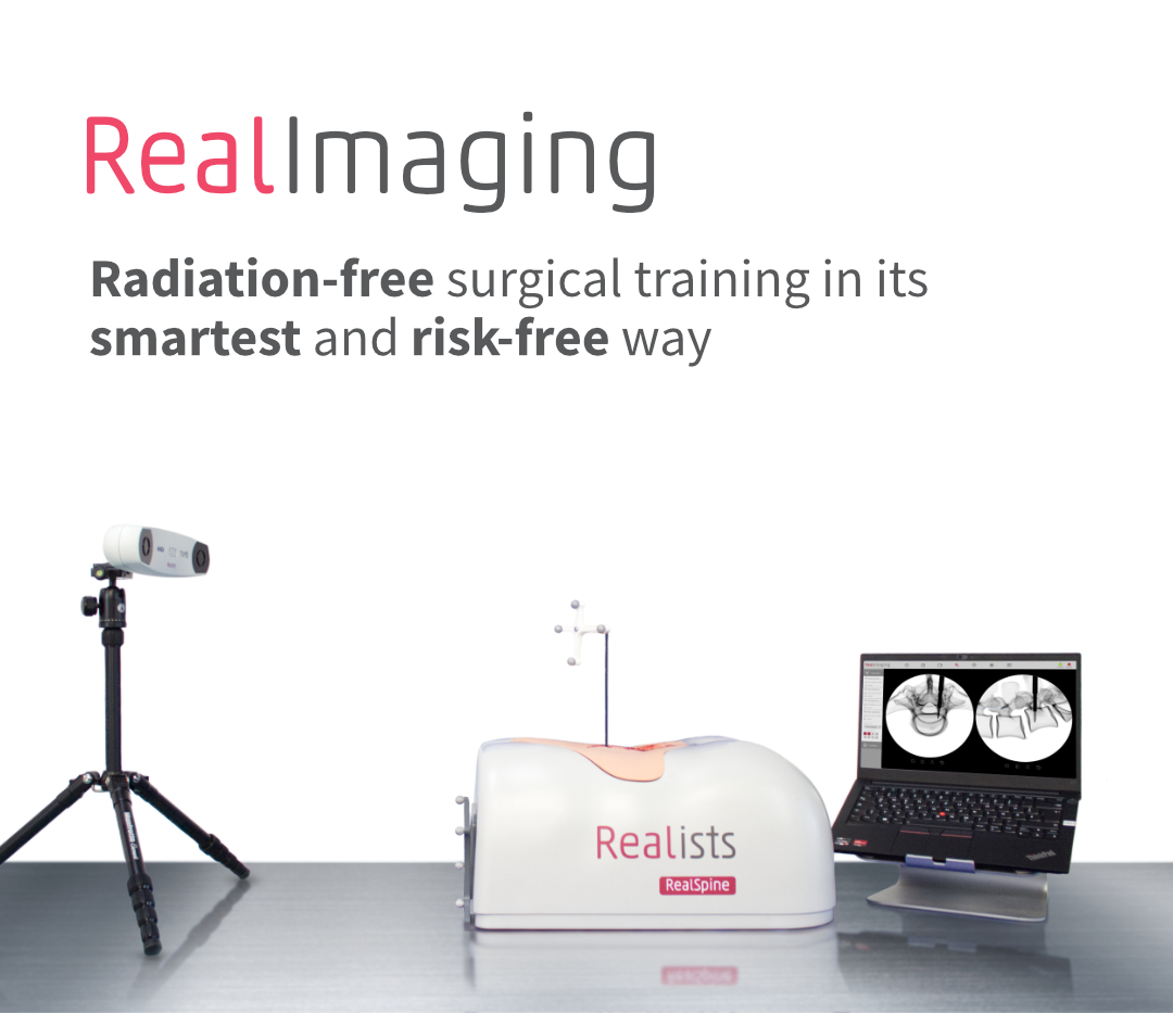 RealSpine's tweet image. Ionising radiation during surgery poses a clear danger to surgeons.We use RealImaging to generate accurate real-time images of implants and instruments, without any exposure to radiation.

#practicesurgery #surgicalsimulation