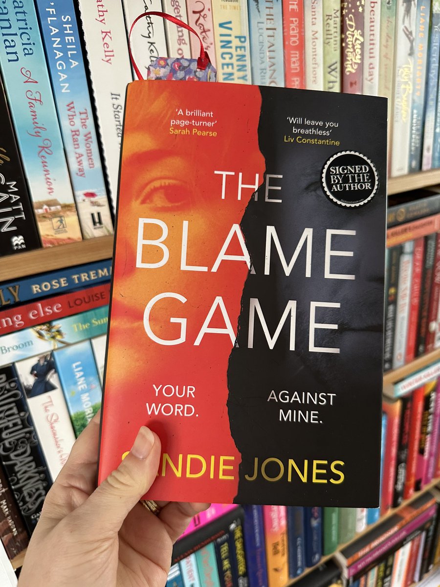 Candysbookcase's tweet image. My current read … #TheBlameGame @realsandiejones 😊📚😊