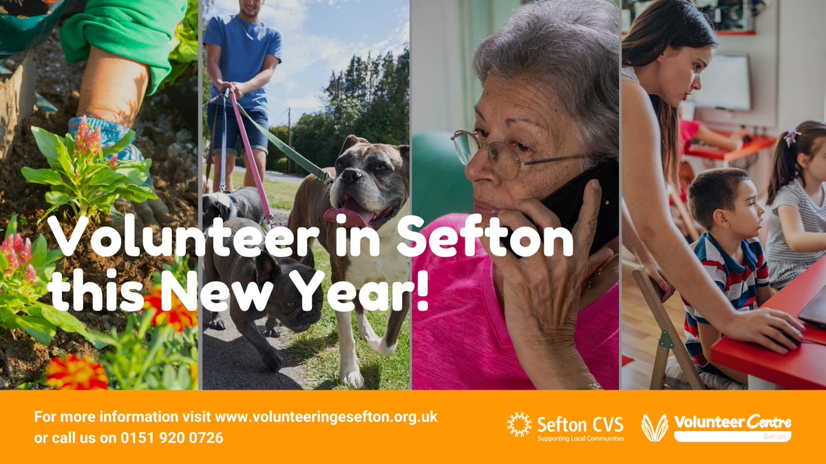💭 Thought about #Volunteering in #Sefton? 
<a href="/VCSefton/">VolunteeringSefton</a> can help you find the perfect #Volunteer role for you! 

With many different opportunities across the borough why not sign up this New Year and start your volunteer journey today.

For more: volunteeringsefton.org.uk

#MySefton