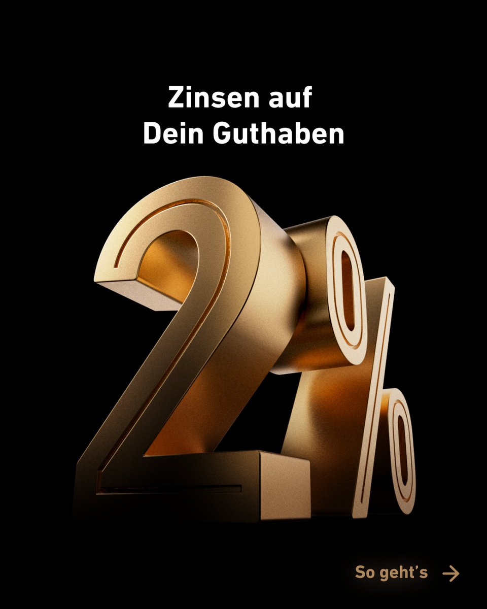 traderepublic's tweet photo. Lasst uns mit den besten Neuigkeiten ins neue Jahr starten! Ab sofort wächst nicht nur Dein Investment-Depot, sondern auch Dein nicht-investiertes Guthaben. Und zwar um 2% pro Jahr. 🥳 https://t.co/Ub625yf3zE