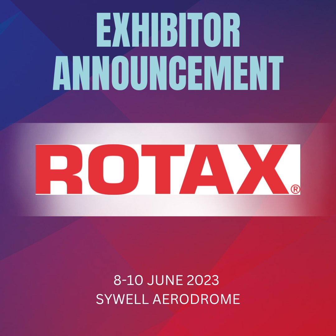 Rotax will be Exhibiting at AeroExpo UK. 

Grab your tickets here: aeroexpo.co.uk/tickets/