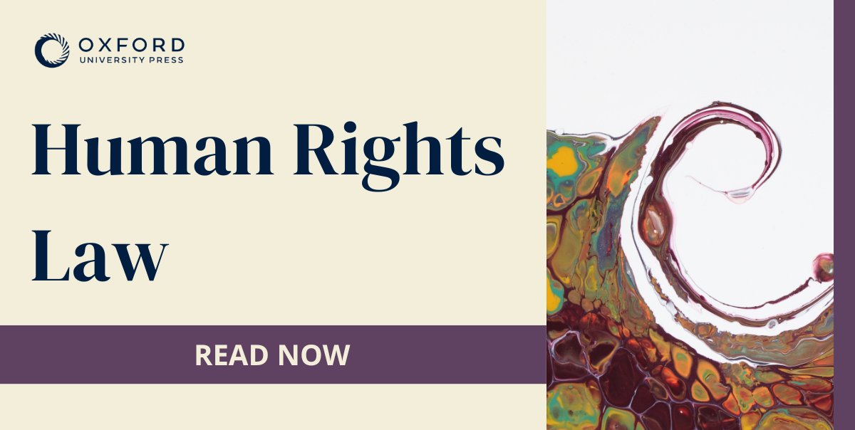 OUPLaw's tweet photo. Read free chapters and articles on human rights law in our latest collection, featuring content from across our academic books, journals, and reference works.

📖 Available until 31 January 2023 https://t.co/2ymJHJfH7a https://t.co/FkfYLMrVC7