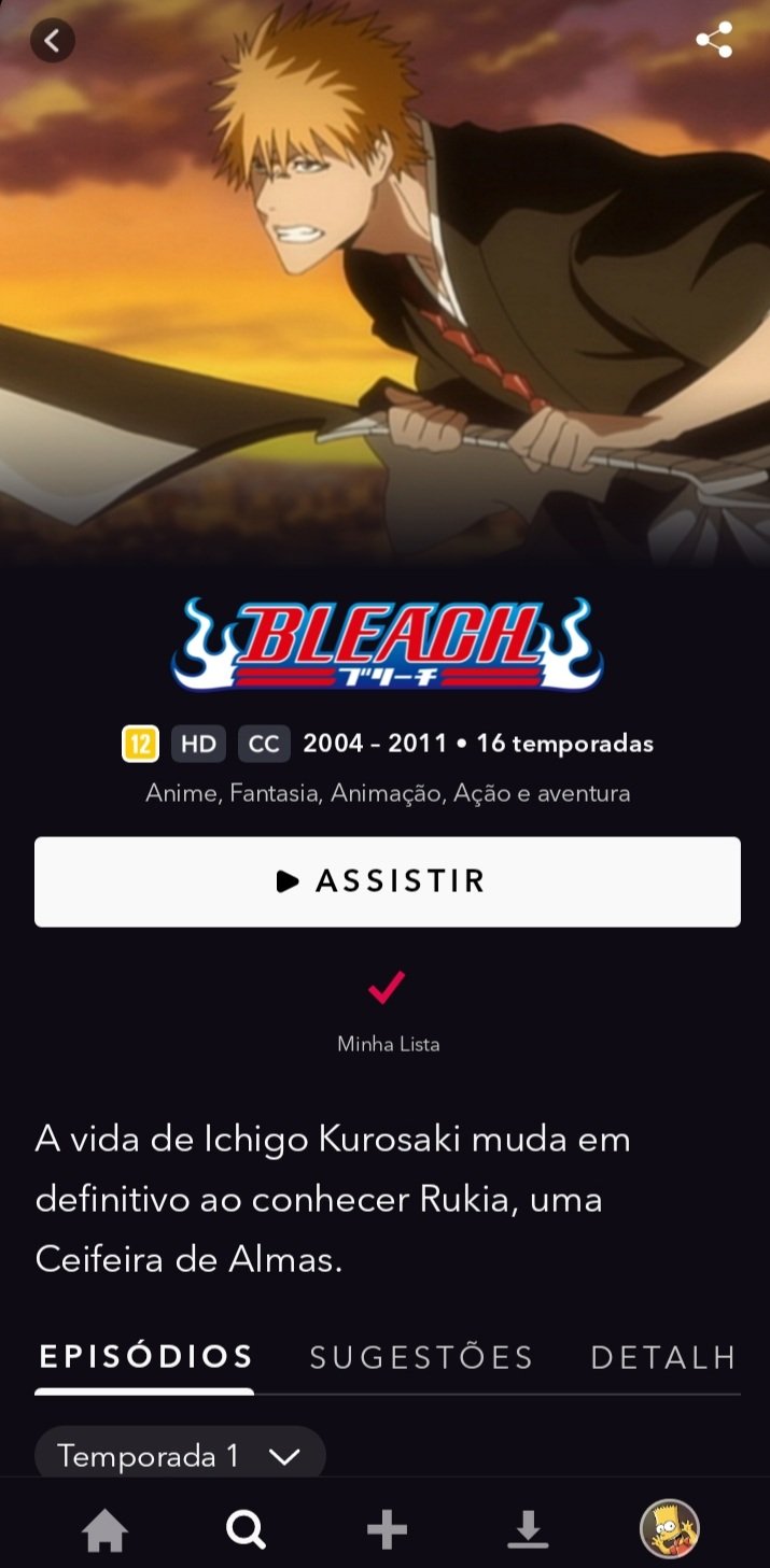 Dark7 👻🥈 on X: Bleach chegou hoje ao @StarPlusBR! Foram adicionadas ao  catálogo as 16 temporadas do anime clássico, com opção de dublagem também,  e sim, eu assinei  / X