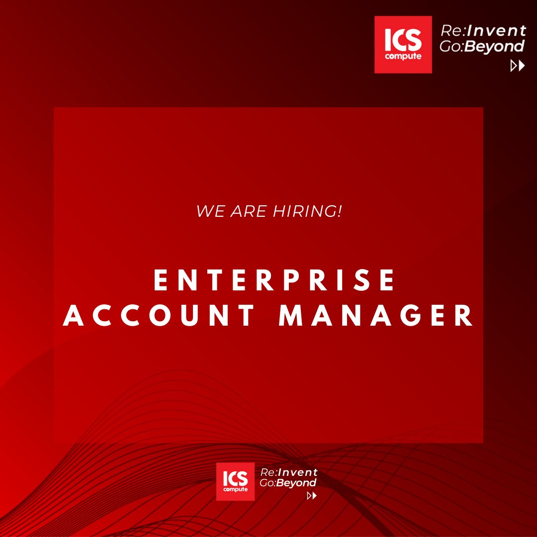 ICScompute's tweet photo. WE ARE HIRING!
—
Enterprise Account Manager 
—
We're looking for hard-working, enthusiastic professionals to join our team. new #opportunities!
—
Send your latest CV to wecare@inempatia.com
—
#ICSCompute #lowongankerja #lowongankerjajakartaterbaru #lokerjabodetabek #lokerterbaru https://t.co/Z2zbP4m6y7