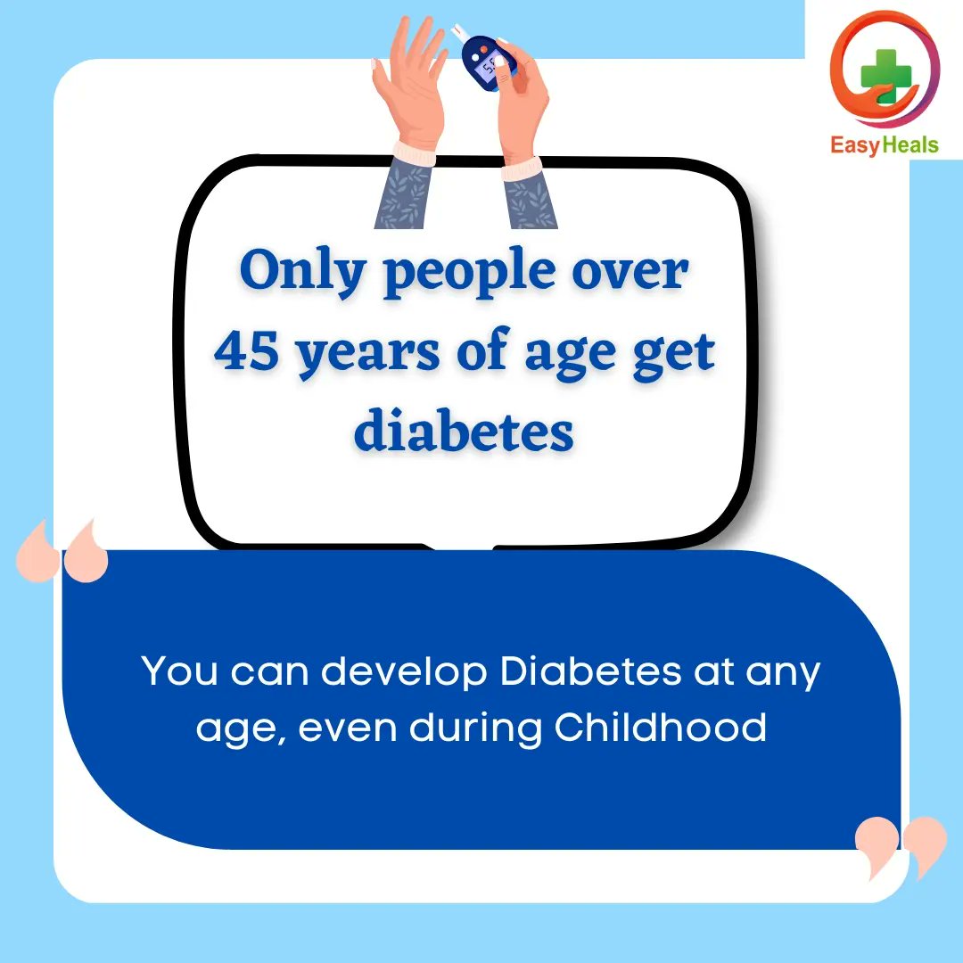 EasyHeals's tweet photo. Let's quash some of the biggest myths surrounding diabetes!
.
.
.
.
#diabetes #myths #Easyheals #healthtech #healthtechstartup #digitalhealth #digitalhealthcare #startupgrowth #digitalhealthplatform #onlineplatform https://t.co/RRxDJ8dklu