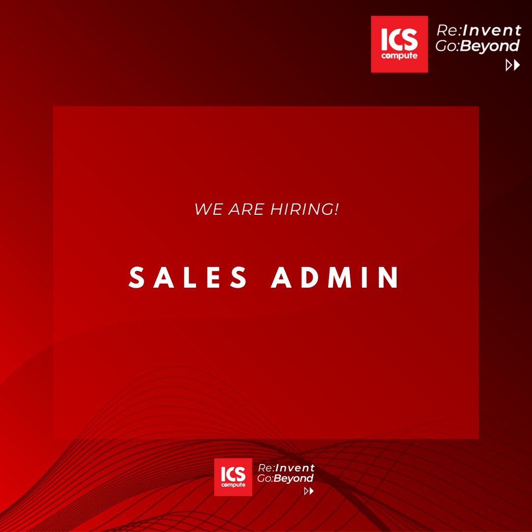 ICScompute's tweet photo. WE ARE HIRING!
—
Sales admin 
—
We're looking for hard-working, enthusiastic professionals to join our team. new #opportunities!
—
Send your latest CV to wecare@inempatia.com
—
#ICSCompute #lowongankerja #lowongankerjajakartaterbaru #lokerjabodetabek #lokerterbaru https://t.co/l5z1RFj2a3