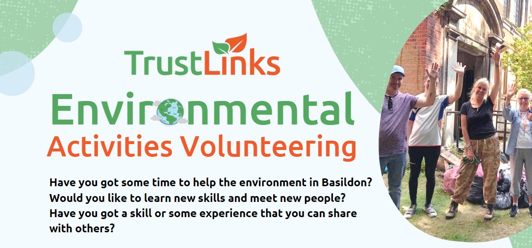 We're working with organisations in Basildon to run fantastic volunteering opportunities to help improve the environment!

You'll hear more next week during our Volunteers Socials takeover, but for now follow the Environmental Activities Volunteering page to find out more!