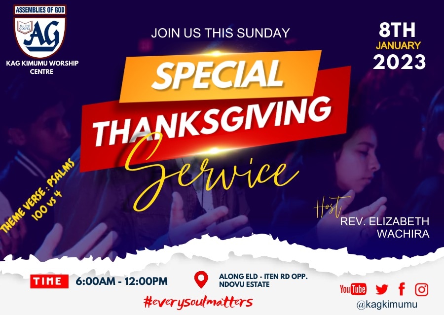KagKimumu's tweet photo. Itโs a great opportunity to text a friend and invite them to join you next Sunday, January 8 when we will be having a special Thanksgiving Service! ๐๐๐
Never underestimate the power of an invite!
#Everysoulmatters
#partofsomethinggreat https://t.co/br7FVtSYSC