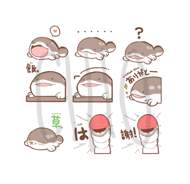 ドオー好きすぎで自分用のスタンプ?を作った #ポケモン #ドオー #ミミズズ
