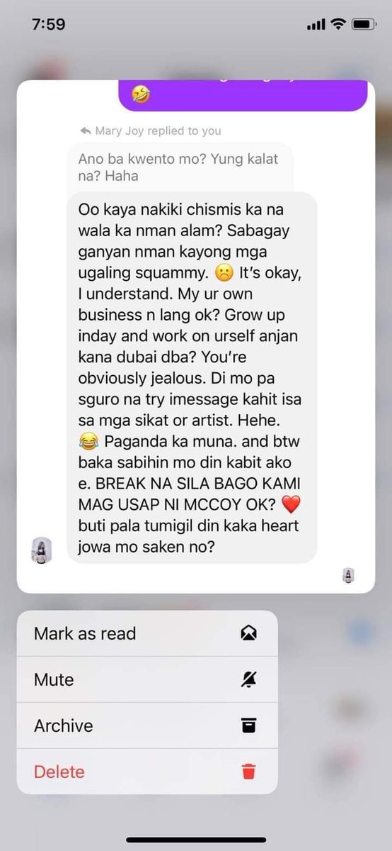 IsDatThru's tweet photo. Here's some screenshots of their convos
Mccoy and Mary Joy Santiago cheating on Elisse 

ctto... https://t.co/3oSzMOS7Qn
