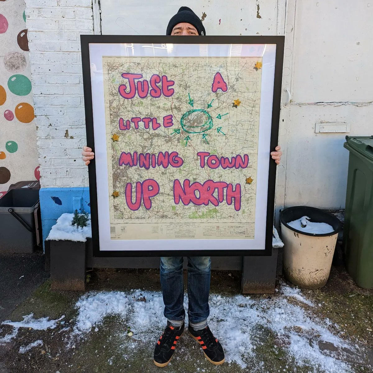 Thisisidiom's tweet image. Here at id-iom we’re happy when things come full circle. It started with a map of Doncaster and a lack of inspiration and ended back with the person who provided the necessary inspiration as a Xmas gift from his daughter. Circle closed. #mapart #doncaster #Yorkshire