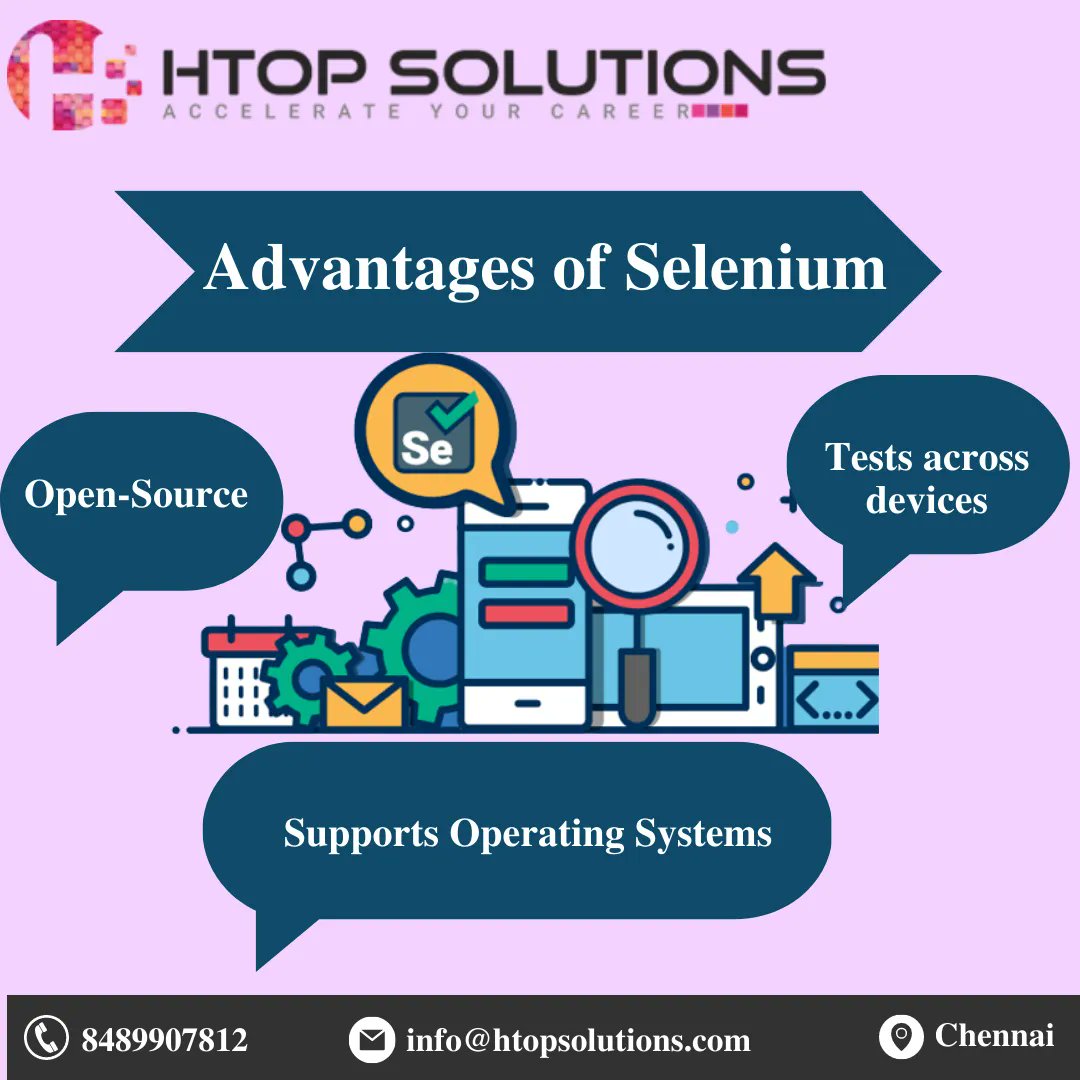 htop_online's tweet image. Selenium is an open-source and a portable automated software testing tool for testing web Contact us at 8489907812

#seleniumcourseincoimbatore #seleniumcourse #online&amp;amp;classroomtraining