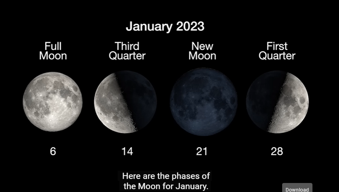 What's Up: January 2023 Skywatching Tips from NASA

NASA Jet Propulsion Laboratory
1.14M subscribers

Subscribe

715


Share

Download

56,671 views  29 Dec 2022
What are some skywatching highlights in January 2023?
Some lovely groupings this month include the Moon with Mars, and later with Jupiter, and a close conjunction of Venus and Saturn. The brilliant stars of the Northern Hemisphere's winter sky are a dazzling sight all month long. And a comet discovered last March makes its closest approach to Earth in January, gracing pre-dawn skies. 

0:00 Intro
0:11 Moon & planet highlights
1:15 Winter stars & constellations
1:59 Comet C/2022 E3 (ZTF)
3:03 January Moon phases

Additional information about topics covered in this episode of What's Up, along with still images from the video, and the video transcript, are available at: https://solarsystem.nasa.gov/skywatch...

— Additional Resources —
Skywatching resources from NASA: https://solarsystem.nasa.gov/skywatching
NASA's Night Sky Netw