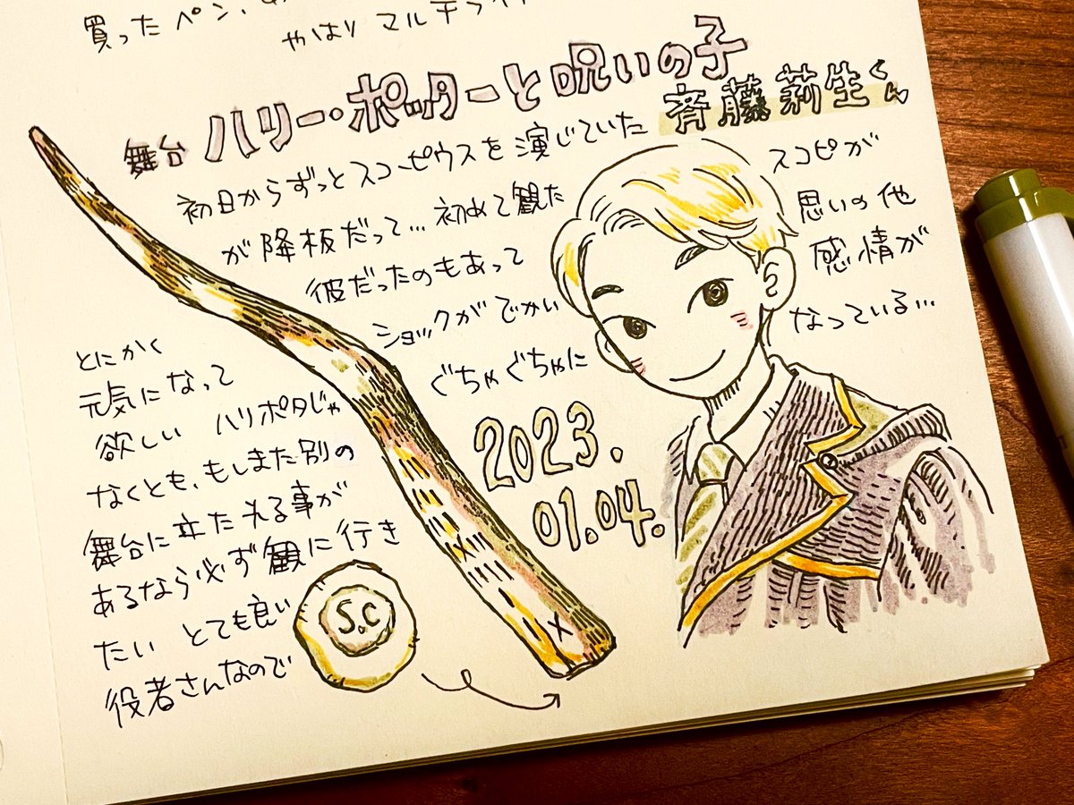 今日の落書きです 20230104 