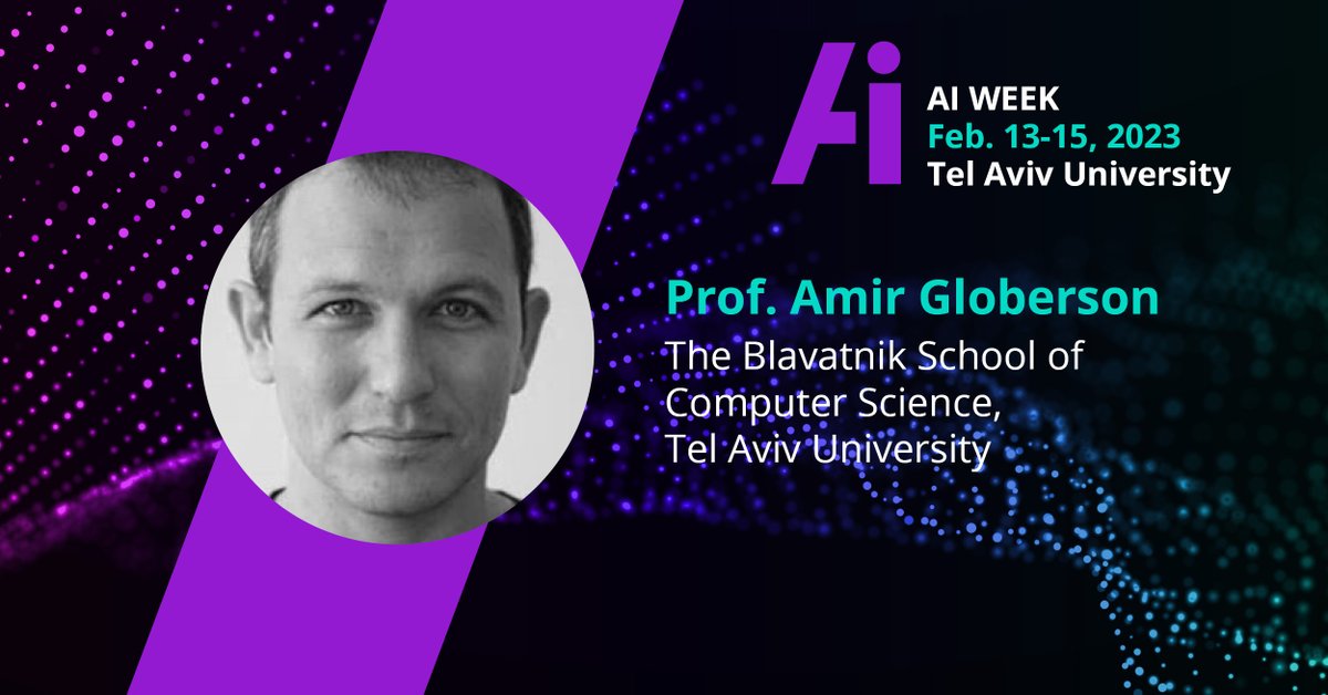 CyberWeekTLV's tweet photo. 💡Prof. Amir Globerson, an expert in physics and computational neuroscience and a postdoctoral fellow at MIT, will join #AIWEEK2023 as a keynote speaker. If you want to learn more about his vast experience, register now at https://t.co/PQHlqSsTtQ #AI #tech #speaker #aiweektlv https://t.co/XLAAKCpUKW