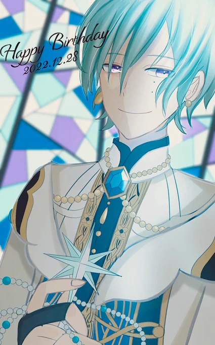 やっとALKALOID誕生日イラスト揃った! #イラスト 