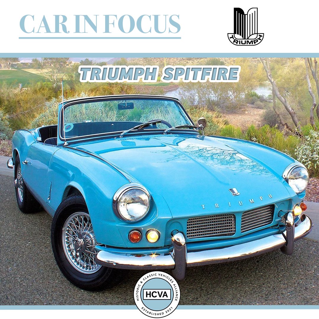 hcvauk's tweet photo. Car in Focus: Triumph Spitfire.

Named after the famed Supermarine Spitfire fighter plane of World War 2, this relatively affordable classic was very popular when it first launched in 1962 and was very successful in street and rally racing.

#classiccars #classiccar #hcva https://t.co/ZQ1vuvdHZB