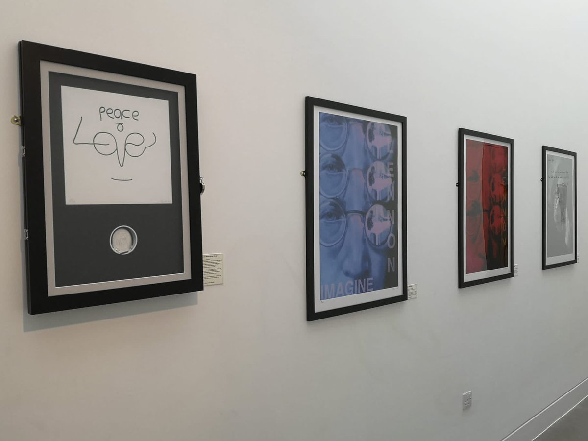 strawberryfield's tweet photo. 'Lennon Wired' exhibition by artist James Wilkinson is at #StrawberryField.  Each piece was created using segments from the original microphone leads that #JohnLennon used to record #Imagine. 🎤
Free entry 
https://t.co/m5b9nPmJty

#Beatles #BeatlesFans #Lennon #Art @paintpop https://t.co/rDYixvNdCu