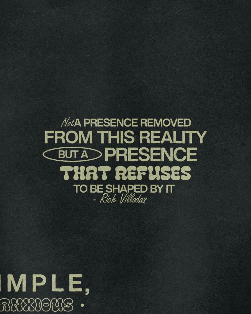in2onechurch's tweet photo. "Not a presence removed from this reality, but a presence that refuses to be shaped by it."
- Rich Villodas
#FORrelationship #FORstouffville #stouffville #DontGiveUp #FORfamilies https://t.co/mYhRfNVXmx