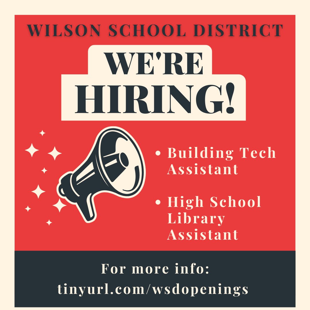 Wilson School District on Twitter "New year... new career! The Wilson