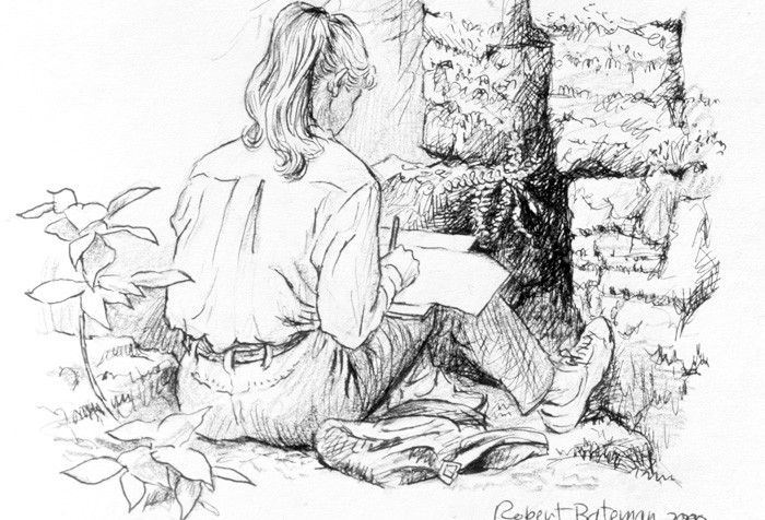 batemanfdn's tweet photo. Did you know that spending about 20 minutes in nature just three times a week produces a significant drop in stress?
๐ผ๏ธย Robert Bateman. Art Student at Mount Nemo Sketch. 2000, Pen on Paper, 5 1/4 x 7.
#BatemanFoundation #BatemanValues #gettoknowus #welcome2023 #resolutions https://t.co/gt6SnA5bSe