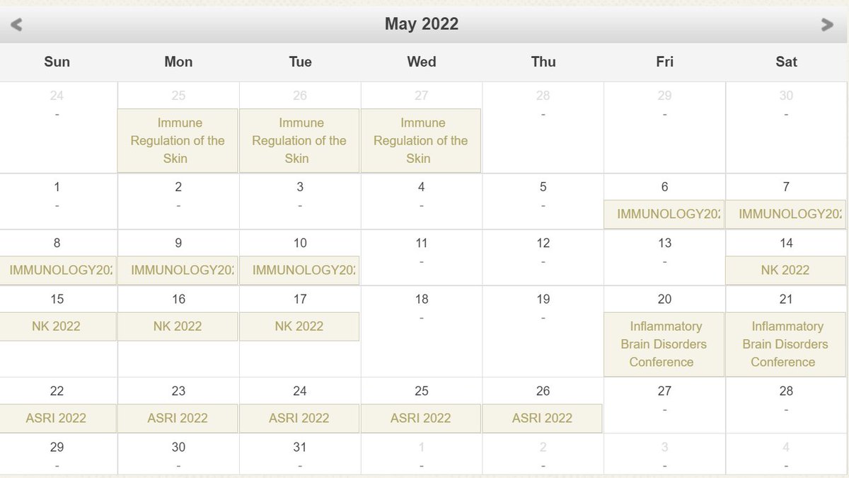 Interested in upcoming scientific meetings? We're keeping up to date for you on which meetings are on-site or virtual this year. See our Calendar of Scientific Meetings and AAI Events at ww.aai.org/Careers/Calend…. #CareersAAI #immunology