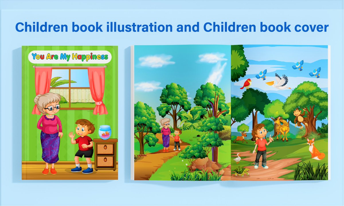 I will do children story book illustration &amp; Cover.
I'm #Children's story book #illustration #Illustrator. I can make any type of Kids &amp; Children story book illustration &amp; cover. The GOP
Portfolio👇
cutt.ly/0jpSDhc

#WritingCommunity #BookBoost