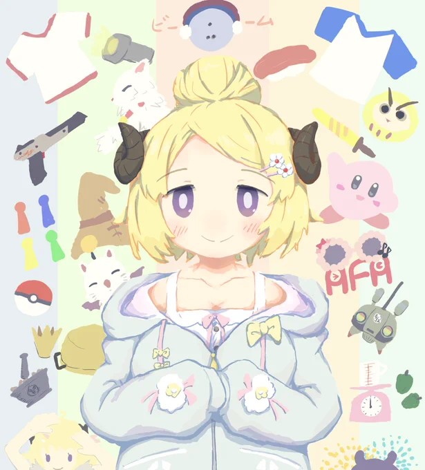 めっちゃ遅刻ですが、3周年おめでとうございます!#つのまきあーと #角巻わため3周年 