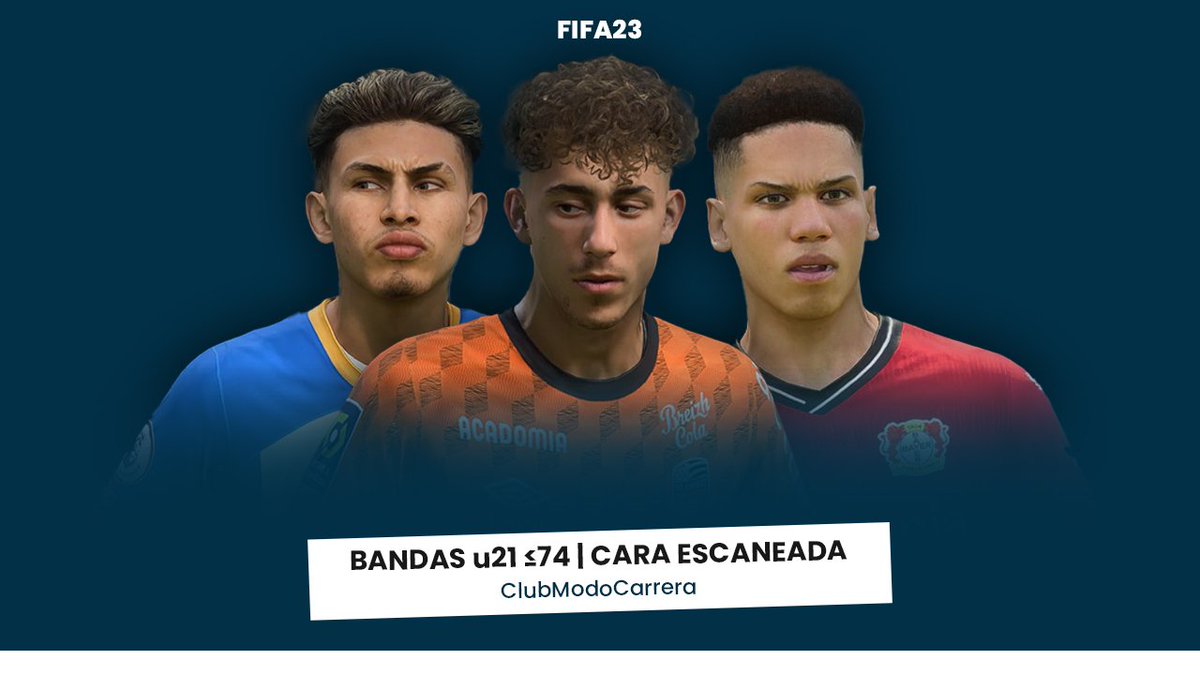 clubmodocarrera's tweet photo. 🕵🏻 18 BANDAS u21 ≤74 CARA ESCANEADA | Modo Carrera FIFA 23

Las balas de la banda en Modo Carrera con la Cara Real traen una nueva generación de jugadores de todo el mundo

Promesa y jóvenes estrellas para el futuro de este deporte en FIFA 23 https://t.co/AW9gtquHne