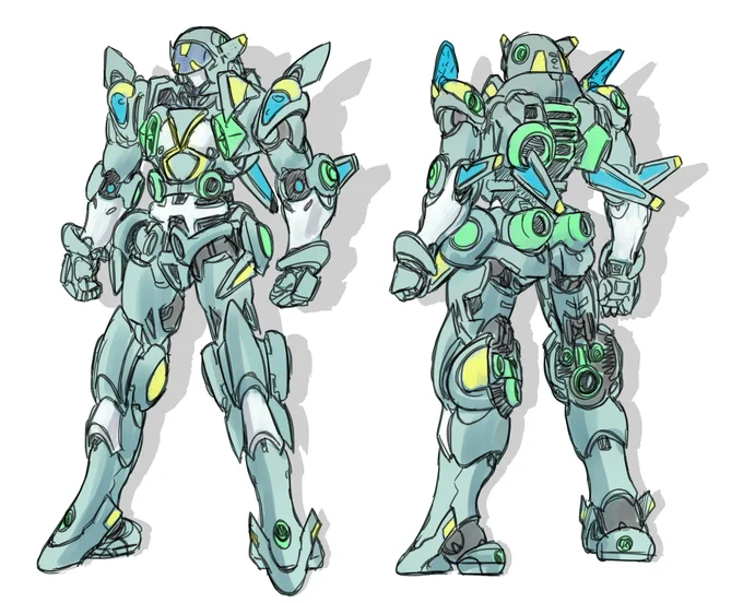 45分で描いたオリロボ 