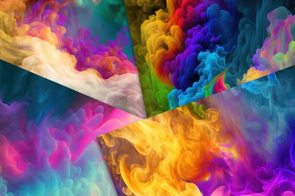 merrymakewell's tweet photo. These colourful smoky backgrounds are beautiful😍! Download Fire in Wonderland Backgrounds from Creative Fabrica: https://t.co/XIY9L7mrq8? https://t.co/7ZaQNeXbhw