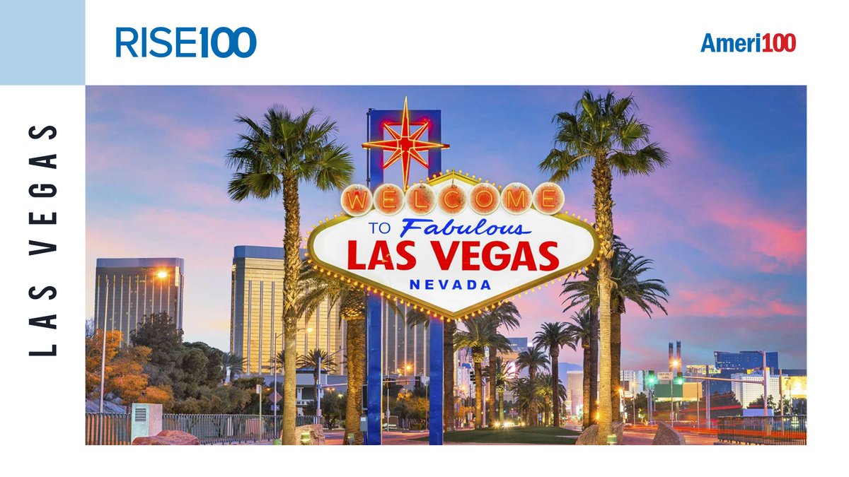 Ameri100's tweet photo. Viva Las Vegas!
Ameri100's 2023 kick-off meeting, RISE100, will be taking place next week in Las Vegas, NEV.
We are looking forward to being with the team, planning for the next year, and attending SAP's CSKOM in the same week!
#CSKOM #RISE100 #RISEwithAmeri100 #sap #fkom https://t.co/7lIiDvjQQh