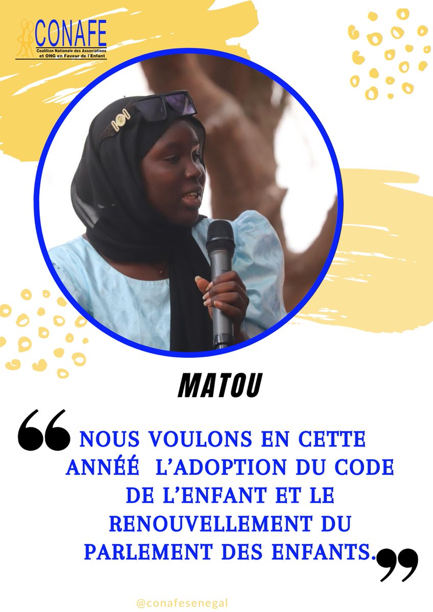 conafesn's tweet photo. Les jeunes s’expriment…..
#droitaleducation #protegeonslesenfants #motivation #enfants #xaley #conafesenegal https://t.co/RRyVh88BuO