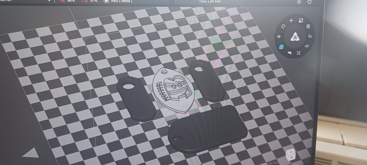HagerScienceGC's tweet photo. Students in PLTW are beginning to see their work come alive! They designed their luggage tags using Fusion 360 and printed them using the Afinia 3D printer. They used the design process to create a real product! @GCUFSD #GCgrows https://t.co/2HTwHyDCQ4