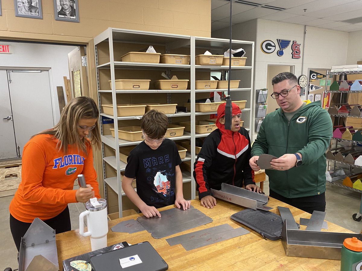 Our engineers in <a href="/EricHeuerman/">Eric Heuerman</a> woodworking are hard at work designing their sheet metal tool boxes. Looking forward to seeing their final products. #msdr9 #bmspatriotproud